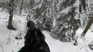 Big Woods Muzzleloader Hunting  Tracking a Big BUCK on TOP of the Mountain  23 Muzzleloader Ep1 [upl. by Atiekan]