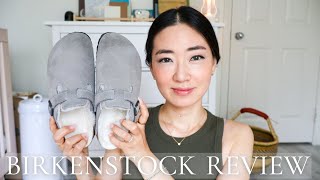 BIRKENSTOCK Boston Clog Review  Shearling Lining in Stone Grey  Pros and Cons [upl. by Cash]