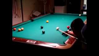 Rob Practicing Pool  10 Balls in a Row [upl. by Oahc910]