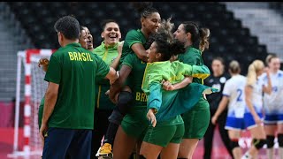 Brasileiras empatam no handebol  AFP [upl. by Ezara]