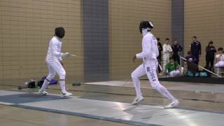 Zachary Zeller v Adam Rodney T16 Div 1 Mens Epee December NAC 2016 [upl. by Chris]