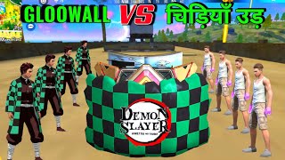 Gloowall Skin Challange And चिड़ियाँ उड़ On Factory Roof  Demon Slayer vs Adam  Garena Free Fire 🔥 [upl. by Ehcram]