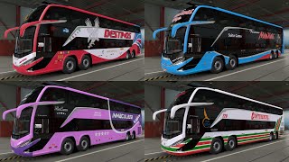 ETS 2 Mod Bus 150  Marcopolo G8 DD 8x2  Skins de empresas peruanas [upl. by Siladnerb]