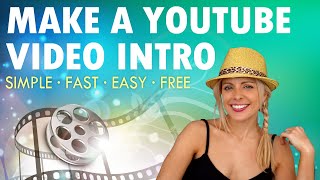 How To Make A YouTube Intro For Free  2023  Create A Professional Video Intro in 5 Mins [upl. by Refenej]