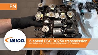 6speed DSG DQ250 transmission VW PASSAT  Golf VI  Golf VII  Audi A3  EXPERTKITS V10860005 [upl. by Ellesirg711]