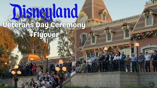 Veterans Day Ceremony  C17 Flyover  Disneyland [upl. by Winston]