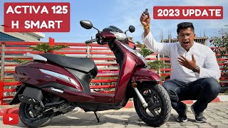 Activa 125 H Smart 2023 Review  Segment King’s New Avatar   Auto Models [upl. by Moriyama760]