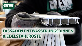 Entwässerung Terrasse Fassadenrinne Entwässerungsrinne hinterlüftet für Dielen Platten Beläge [upl. by Aiuqenehs261]