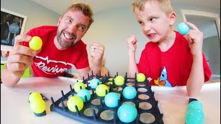 Father amp Son PLAY BOUNCE OFF  The Trick Shot Game [upl. by Asilet397]