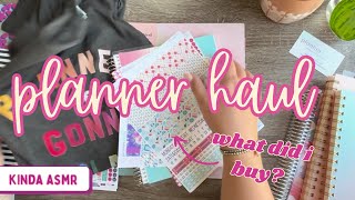 planner haul  asmr  planner kate  erin condren [upl. by Chew]