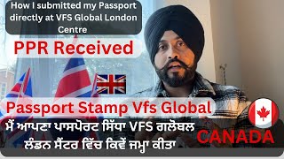 How I submitted my Passport directly at VFS London Centre  Passport Stamp Vfs Global  PPR Received [upl. by Nnylatsirk561]