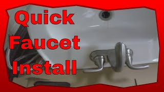 How to Install Glacier Bay Bathroom Faucets [upl. by Nelaf]