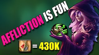 Affliction is broken 430k UA DISPELLS ARE NUTS  SOLO SHUFFLES BUALOCK PVP [upl. by Heigl]