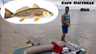 Small Inflatable Boat Challenge Pamlico Sound Fishing For Red Drum [upl. by Enwahs]