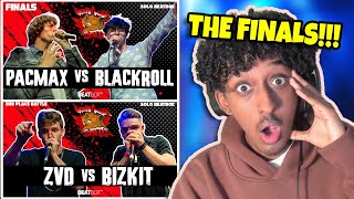 Yolow Reacts  Pacmax vs Blackroll amp ZVD vs Bizkit  FINALS Solo Beatbox  GNB 2024 [upl. by Enytsirk595]