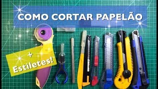 MODELOS DE ESTILETES E COMO CORTAR PAPELÃO  Estúdio Brigit [upl. by Drofdeb833]