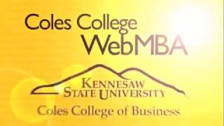 Coles College WebMBA Ranked Accredited Convenient [upl. by Camp]