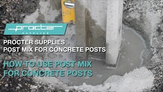 How to use post mix for concrete posts [upl. by Ebby895]