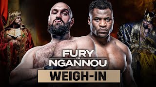 LIVE 🔴 Tyson Fury vs Francis Ngannou • WEIGH IN • Saudi Arabia  TNT Boxing [upl. by Lenor]