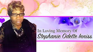 Stephanie Odette Inniss Funeral Service [upl. by Mahsih]