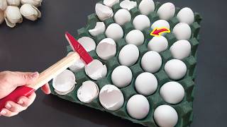 Look What I Made with Eggshells and Egg Cartons [upl. by Aileon]