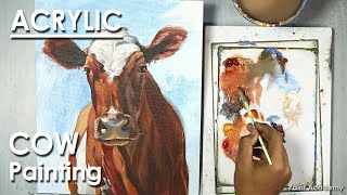 Acrylic Painting  Cow [upl. by Dorolisa]