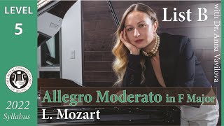 Allegro Moderato in F Major by L Mozart  RCM Repertoire Gr5 List B [upl. by Kristyn]