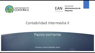 Pasivo corriente [upl. by Aridaj]