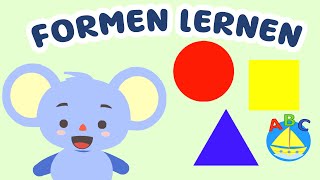 Formen Lernen mit Mimi der Maus  Erste Formen für Vorschulkinder Kreis Quadrat Dreieck [upl. by Wildermuth]