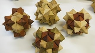 Assembling the 2 or 3 color Starburst burr puzzle [upl. by Gamal]