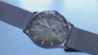 Mens Skagen Holst Multi Function Mesh Band Watch SKW6180 [upl. by Sunday]