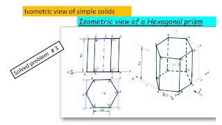 isometric view of a hexagonal prism [upl. by Pressey]