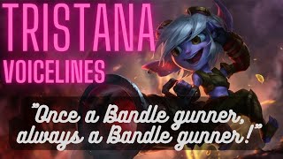 Tristana Voice Lines English Subtitled  League of Legends [upl. by Ydnac]