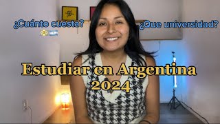 🇦🇷 TE CUENTO TODO SOBRE ESTUDIAR EN ARGENTINA  siendo extranjera 🇵🇪 [upl. by Leinnad]