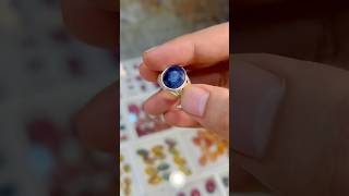 Blue Sapphire silver ring mmalikstone [upl. by Yrred]