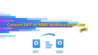 How to Convert MBR to GPT Without Data Loss for Free in Windows [upl. by Noret]