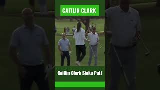 Caitlin Clark fist pump after sinking putt caitlinclark proam lpga [upl. by Alard]