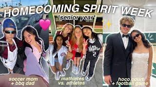 HOMECOMING SPIRIT WEEK senior year  dress up days hoco court  football game [upl. by Besnard]