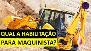 QUAL A HABILITAÇÃO PARA MAQUINISTA [upl. by Aicilaf]