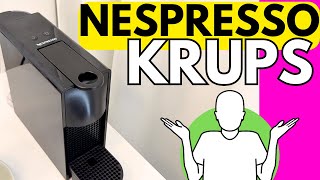 NESPRESSO KRUPS COFFEE MACHINE  HOW TO USE [upl. by Solracnauj]