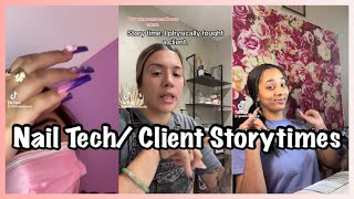 NAIL TECH FGHTS A CLIENT UGLY SALON NAILS STORYTIMES [upl. by Ativak916]