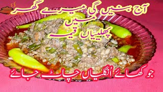 Phaliya Keema Recipe  Green Beans Recipe  Phaliya Keem By Apni Handi Roti [upl. by Pedersen]