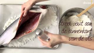 Zalm in zoutkorst  Allrecipesnl [upl. by Yannodrahc]