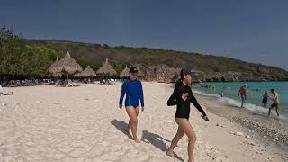 Cas Abao Beach Curacao Walkthrough and Snorkel in 4K [upl. by Eceinehs]