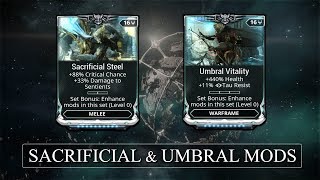 Warframe  Using Sacrificial amp Umbral Mods On Regular Gear [upl. by Harwin]