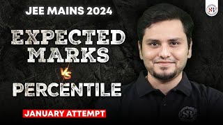 JEE MAINS 2024 EXPECTED MARKS VS PERCENTILE  JANUARY ATTEMPT EXPECTED CUT OFF JEE MAINS 2024 [upl. by Flodur]