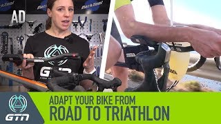 How To Adapt Your Road Bike To A Triathlon Bike  Ride Faster In Your Next Triathlon [upl. by Montford]