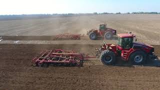 Magágy készítés Case IH Steiger 435amp350 Väderstad Topdown 400amp500 [upl. by Ellives]