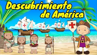 Descubrimiento de América para niños 🌎  Historia animada  AUDIO PARA REPRESENTACIÓN ⛵🌴 [upl. by Loise]