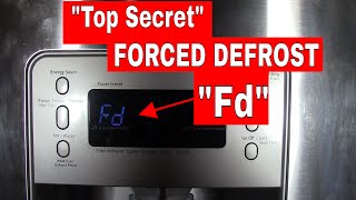 FORCED manual DEFROST mode on a Samsung RefrigeratorTop Secret Setting [upl. by Nrubloc]